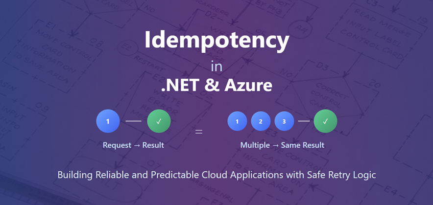 A practical, “ship-it” guide to idempotency keys, request hashing, persistence, PUT semantics, and de-dup in handlers/queues on .NET + Azure