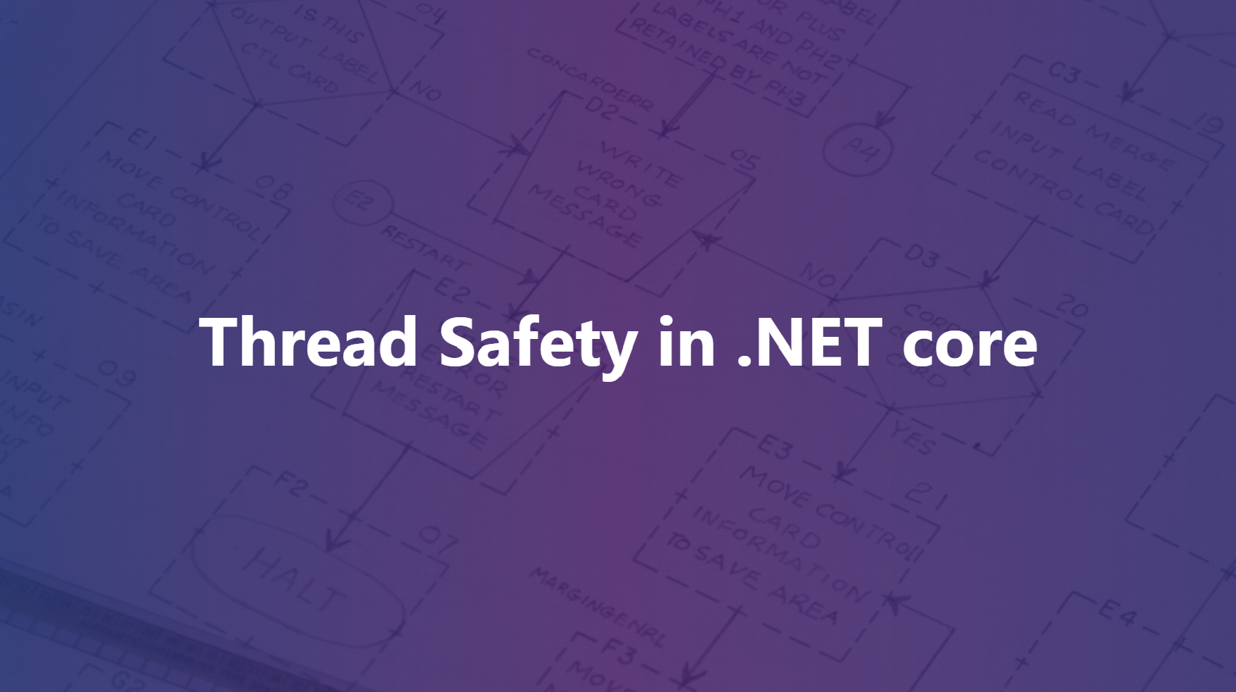 Ensuring Thread Safety — .NET core-centric